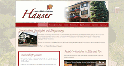 Desktop Screenshot of hotel-hauser-schriesheim.de