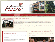 Tablet Screenshot of hotel-hauser-schriesheim.de